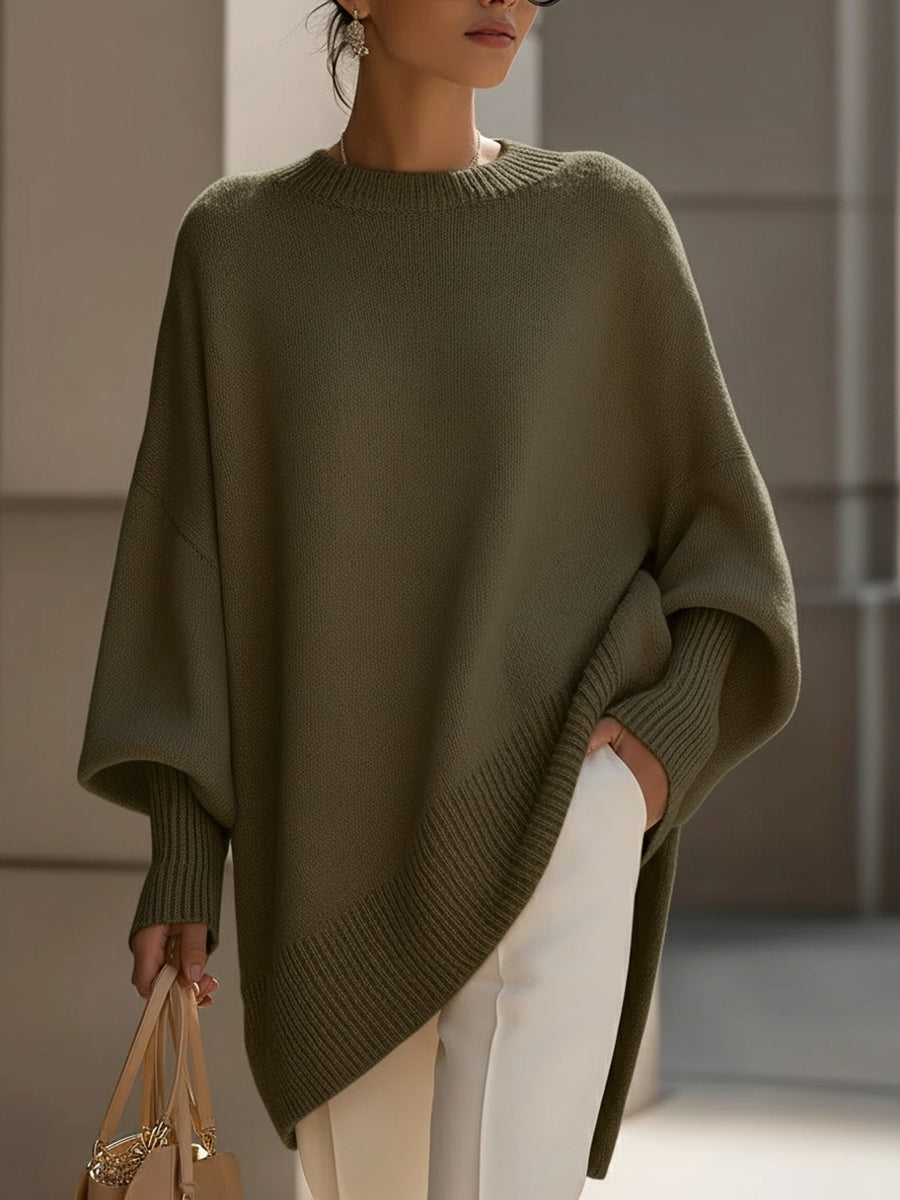 Carol | Mock-Neck Ribbed Sweater