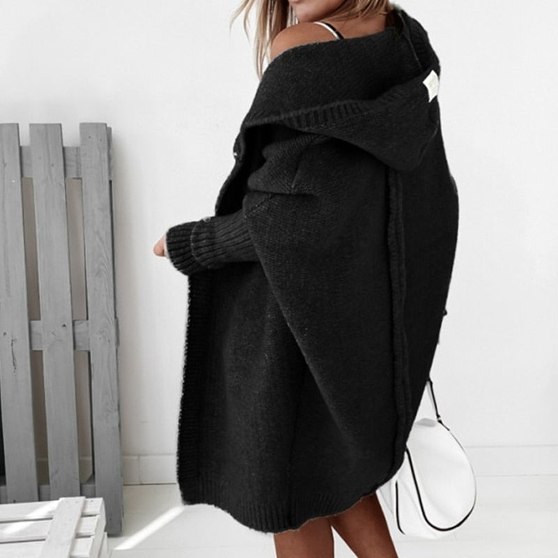 | Knitted Hoodie Cardigan for Ultimate Comfort