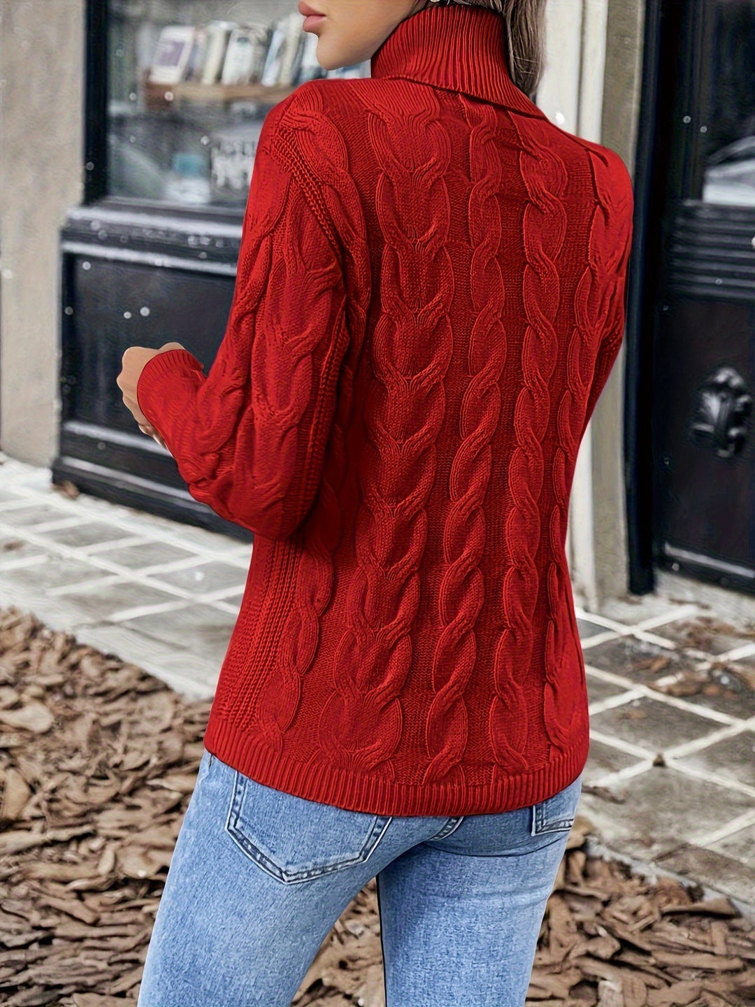 Celeste | Cozy Cable Knit Turtleneck