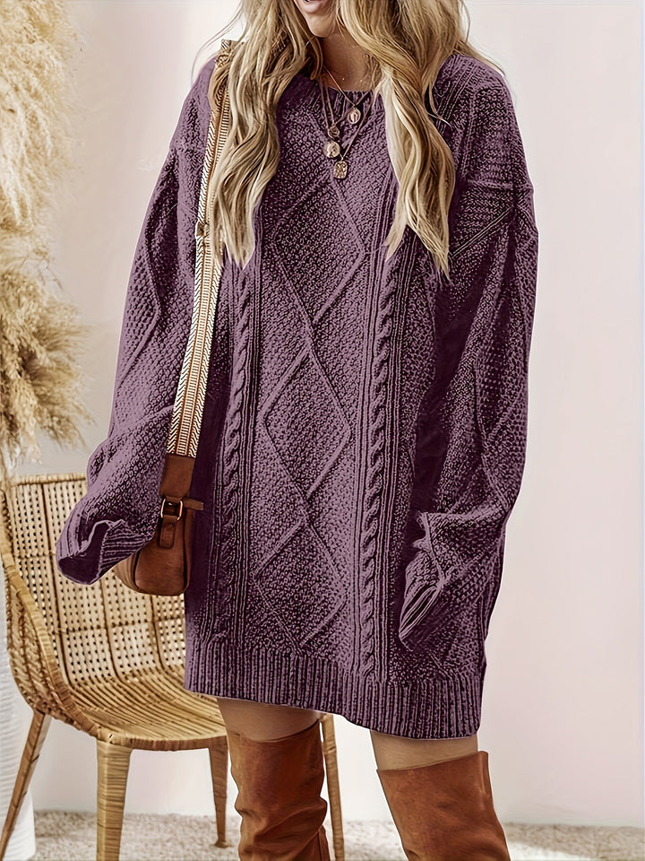 Tabitha | Cable Knit Sweater Dress