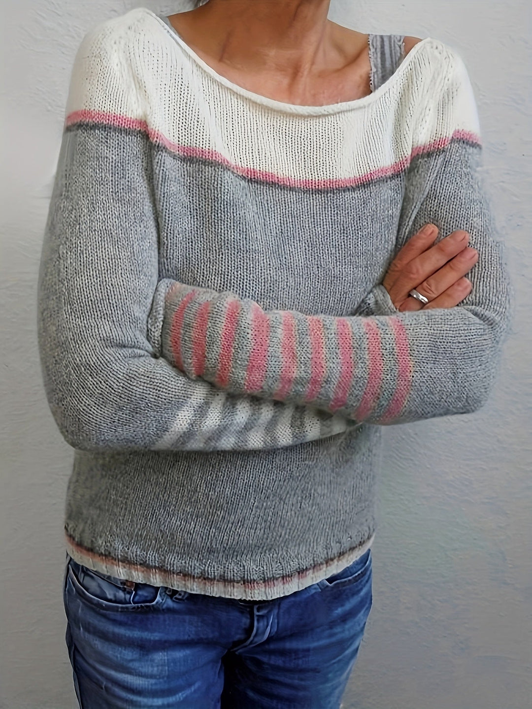 Francesca | Color-Block Bootneck Sweater