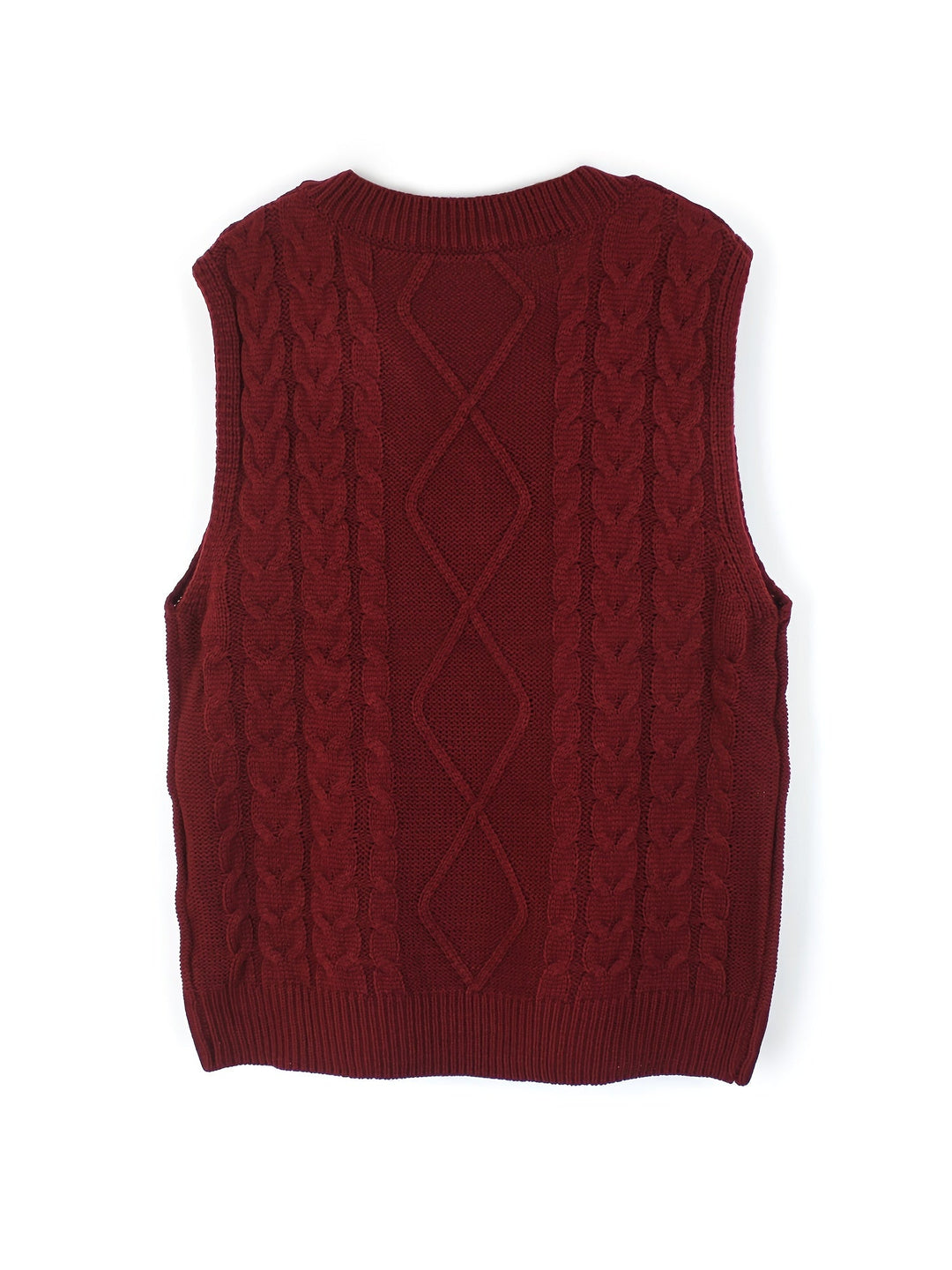 Cora | Cozy Cable Knit V-Neck Sweater Vest