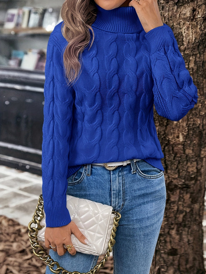 Celeste | Cozy Cable Knit Turtleneck