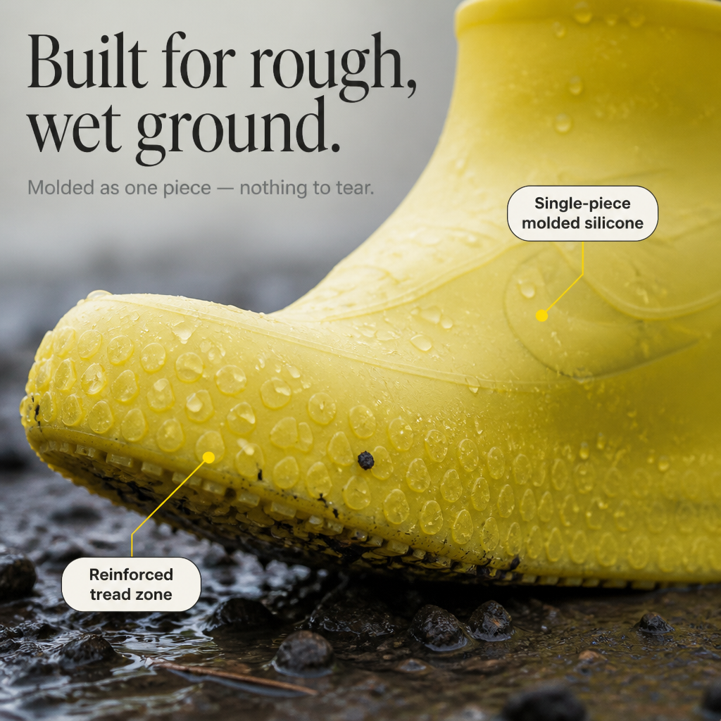 Callie | Unisex Overshoes with Textured Sole and Opening