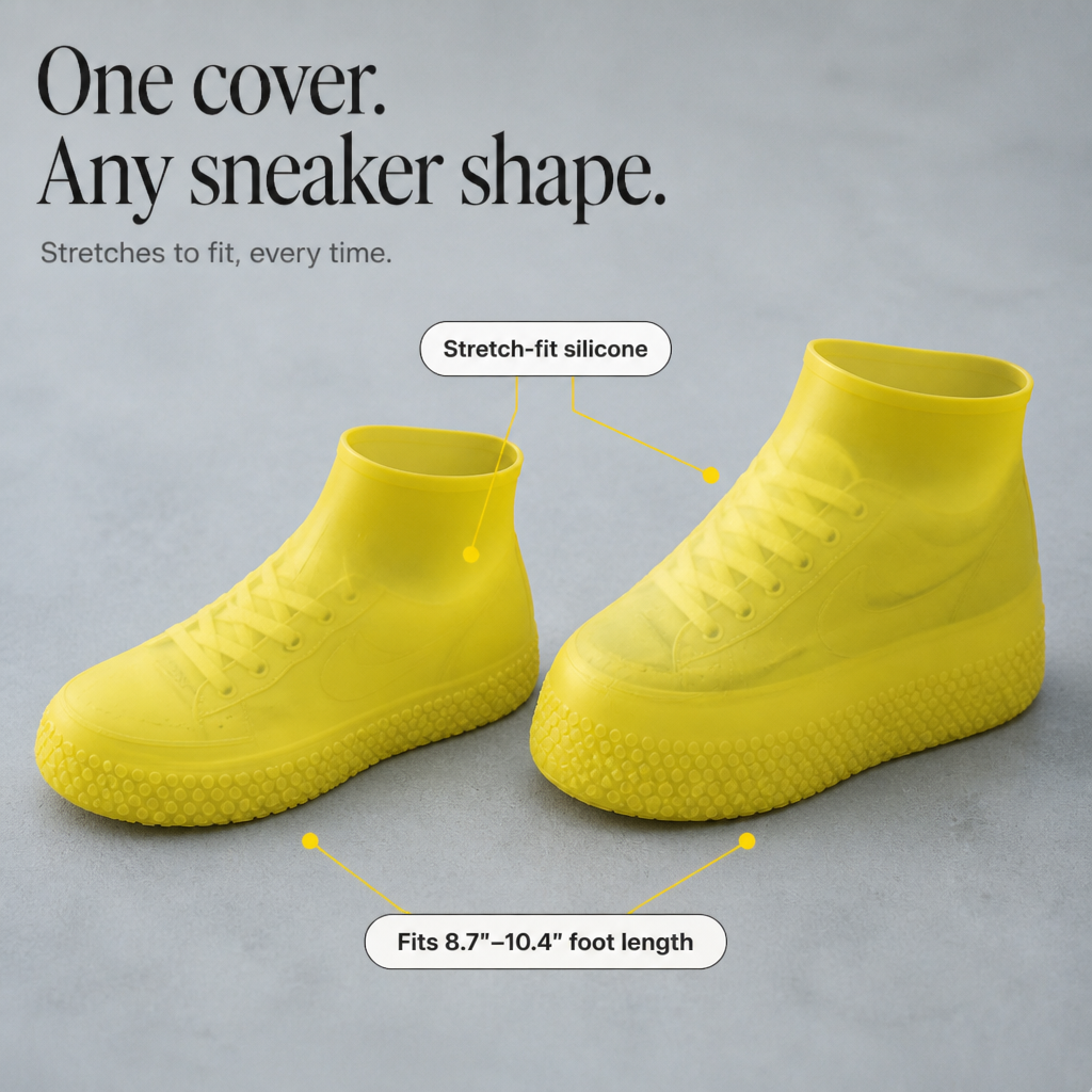 Callie | Unisex Overshoes with Textured Sole and Opening