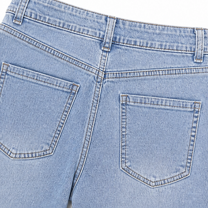 Aaliyah | Women's Jeans with Patch Pockets and Wide Legs