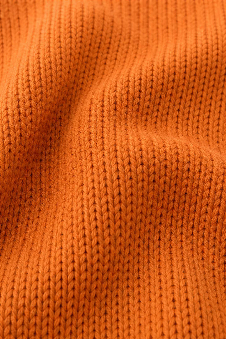 Hushwell – Drawstring Hooded Ribbed Knit Pullover