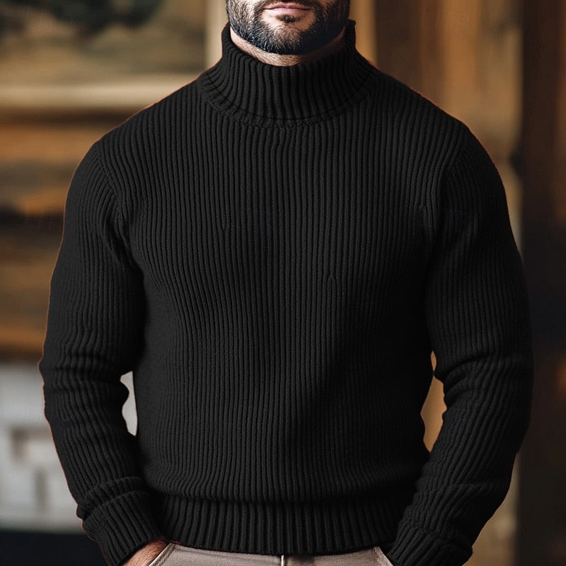 Jonathan | Ribbed Turtleneck