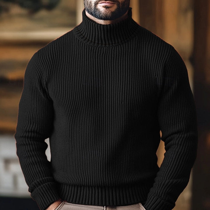 Jonathan | Ribbed Turtleneck