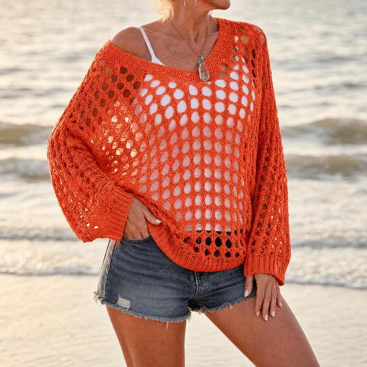 Covena – Women's Lightweight Crocheted Knit Top