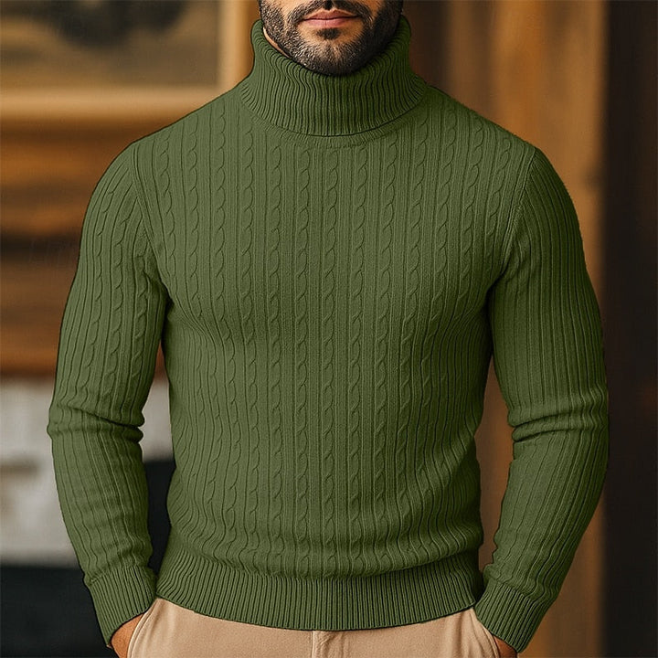 Rupert | Cable Knit Turtleneck