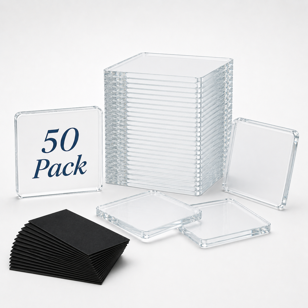 Cora | Photo Magnets with Square Frames and Backings
