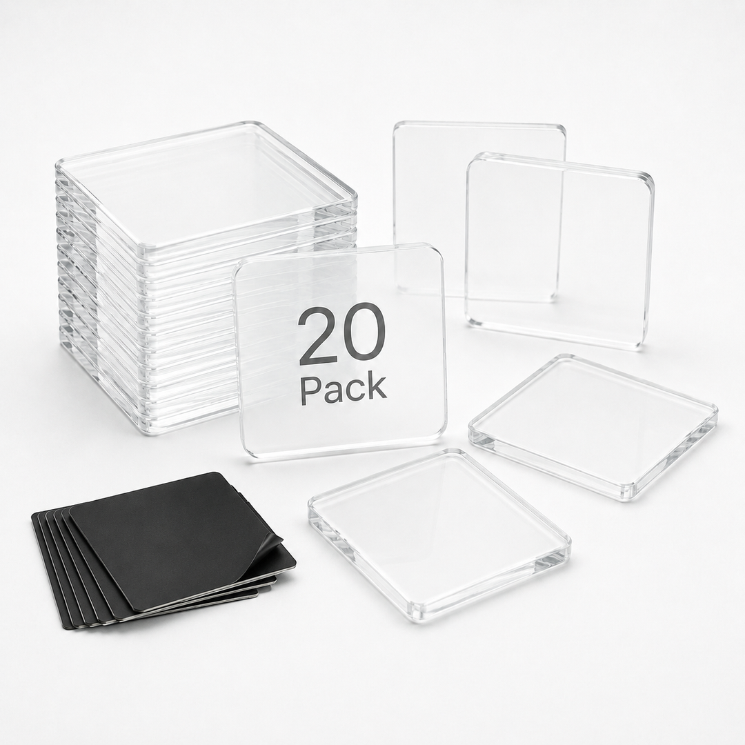 Cora | Photo Magnets with Square Frames and Backings