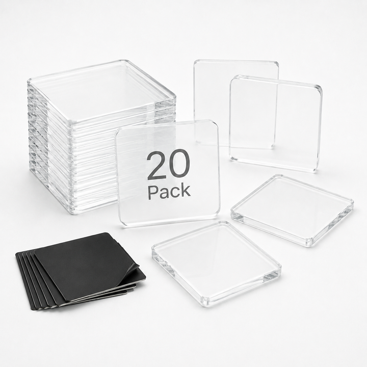 Cora | Photo Magnets with Square Frames and Backings