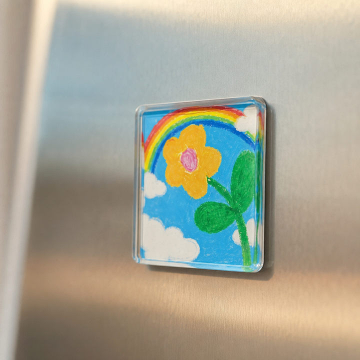 Cora | Photo Magnets with Square Frames and Backings