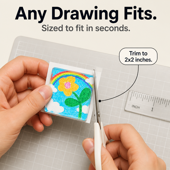 Cora | Photo Magnets with Square Frames and Backings