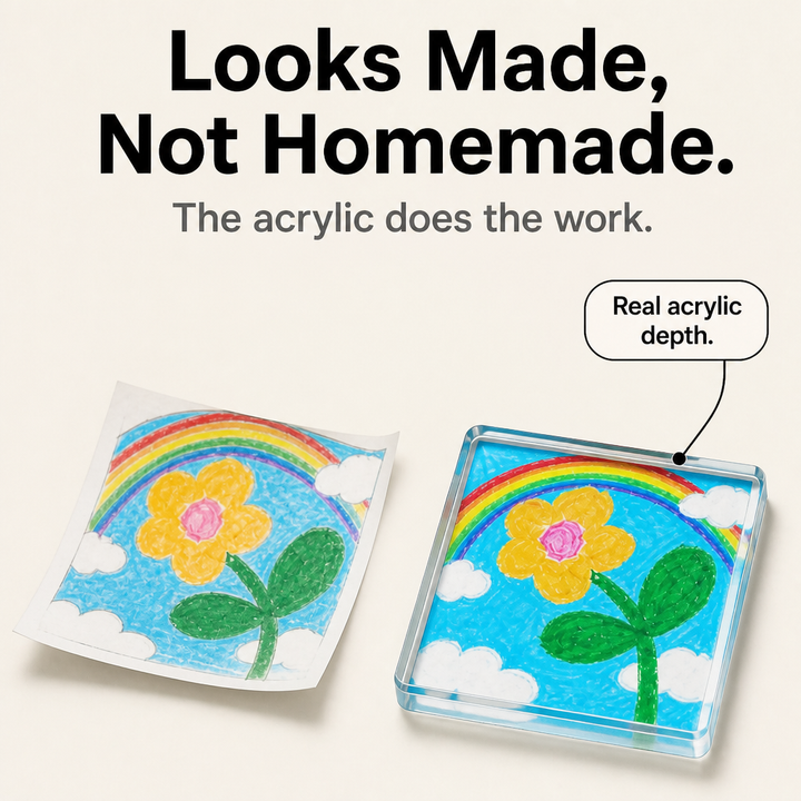 Cora | Photo Magnets with Square Frames and Backings