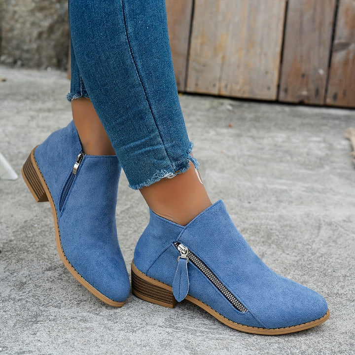 Bianca | Daily Ankle Boots with Side Zipper
