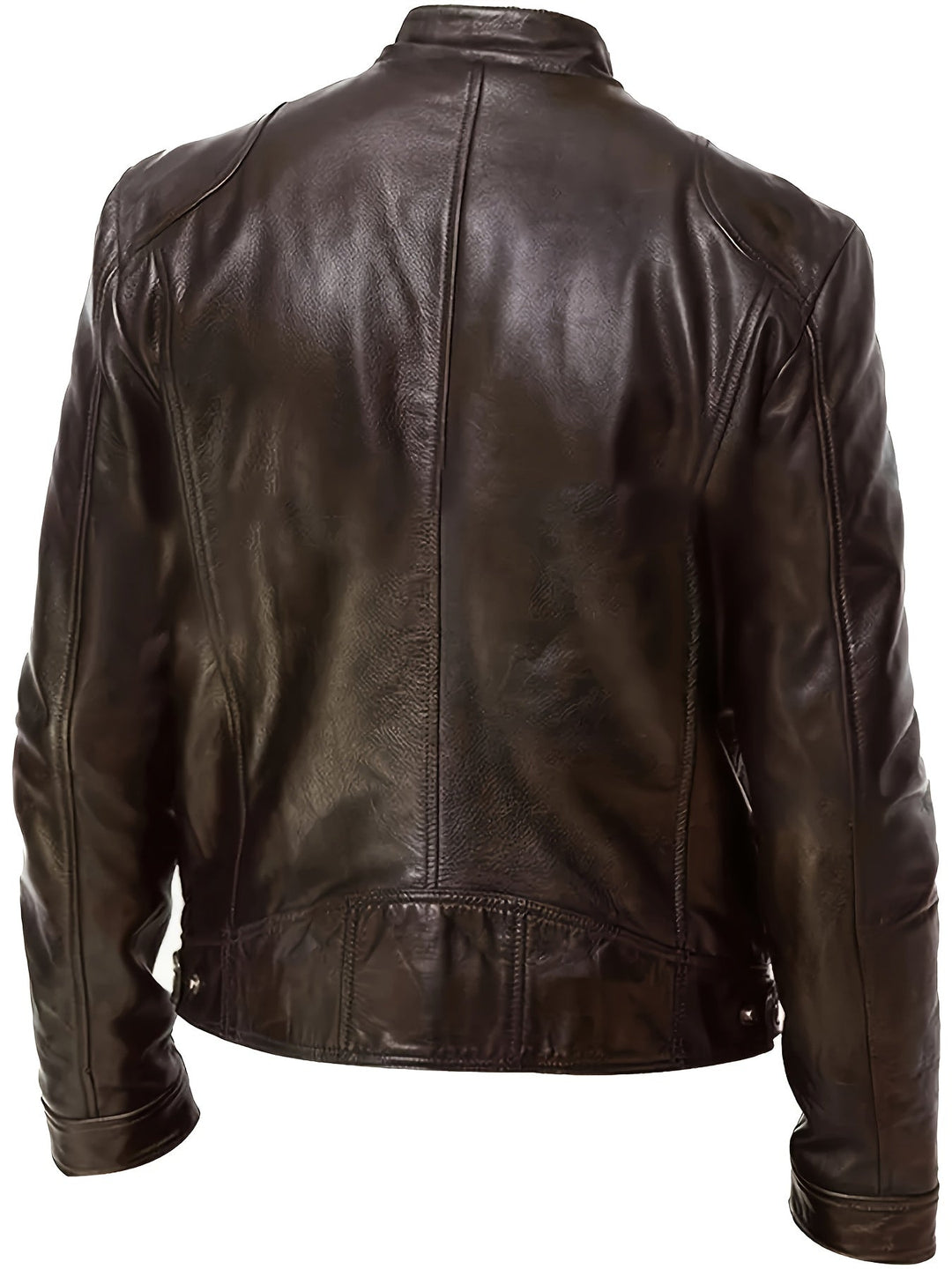 Bryson | Moto Jacket with Stand-Up Collar