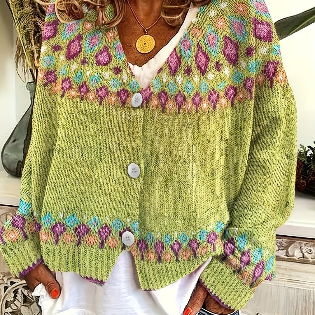 Esme | Nordic Printed Cardigan