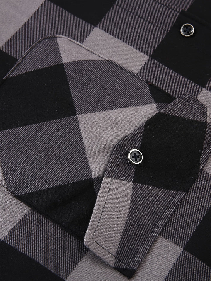 Desmond | Quilted Checkered Shirt Jacket