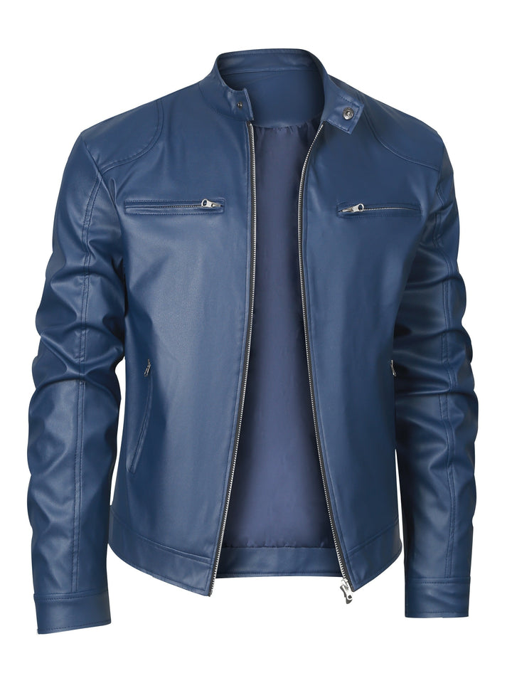 Roman | Stand Collar Moto Jacket