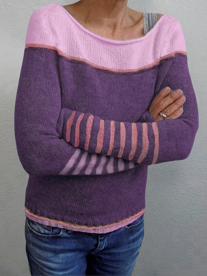 Francesca | Color-Block Bootneck Sweater