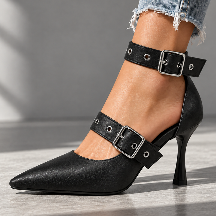 Vivian | Women's Pumps with Buckles and Pointed Toe