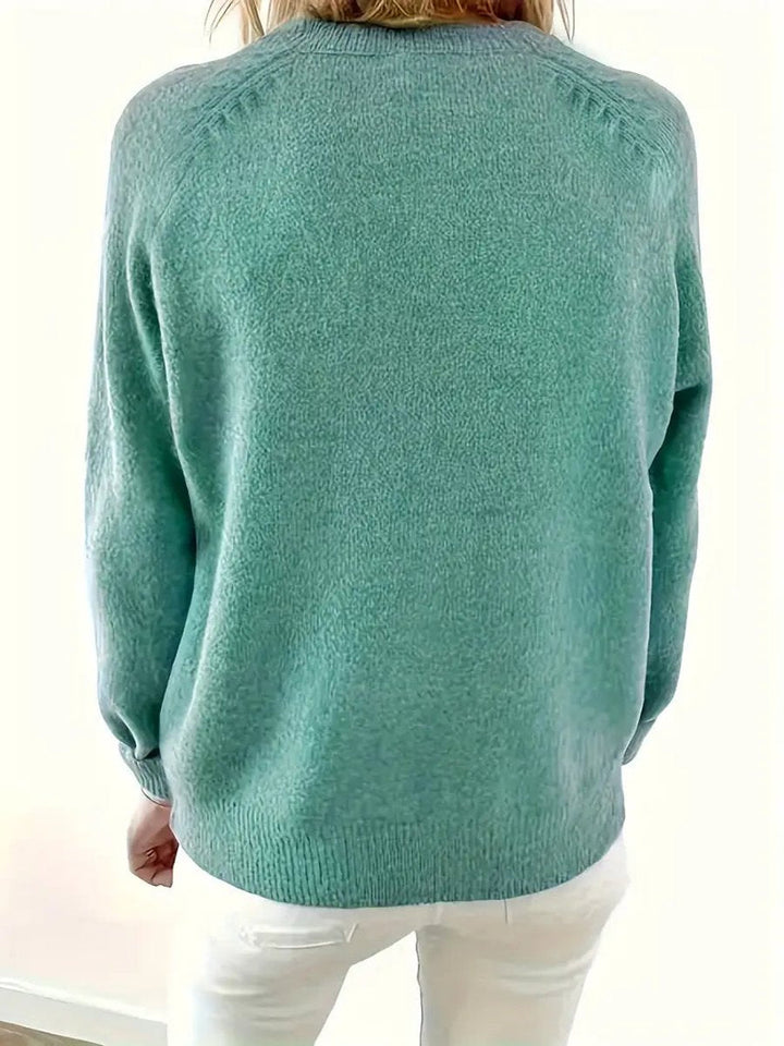 Kennedy | Women's Sweater with Buttons and Textured Knit