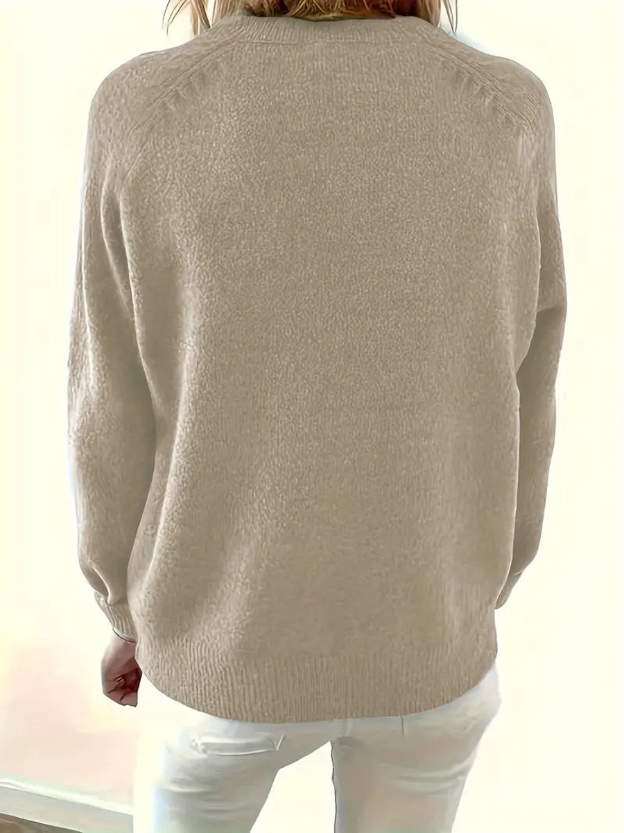 Kennedy | Women's Sweater with Buttons and Textured Knit