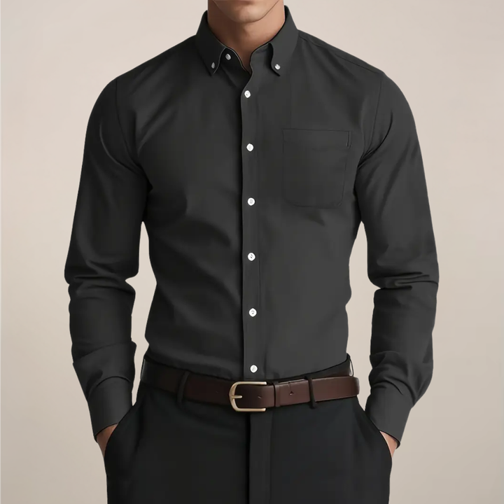 Damon | Men's Button-Up Shirt with Long Sleeves