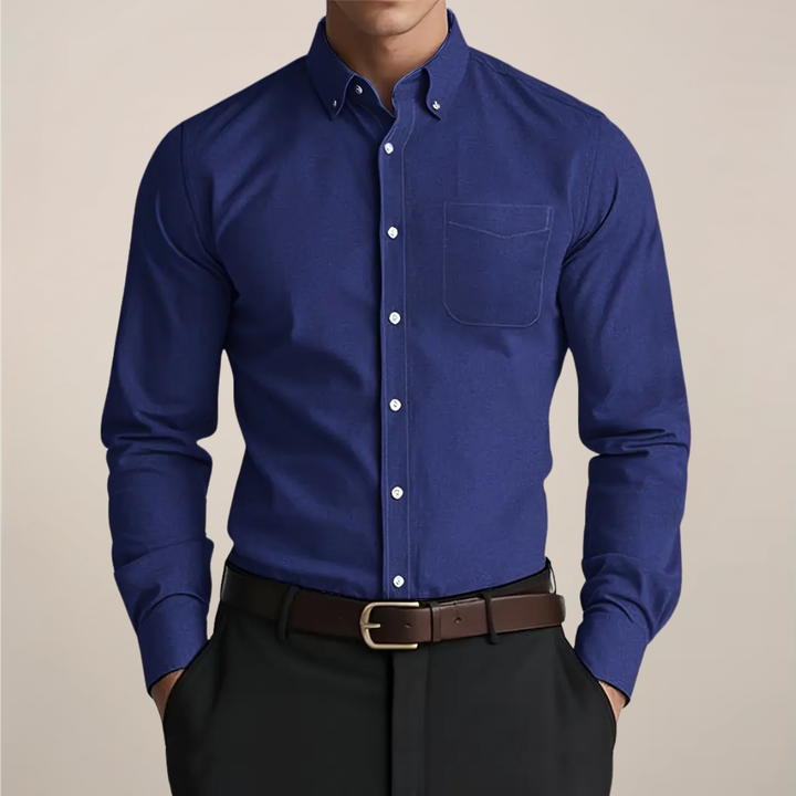 Damon | Men's Button-Up Shirt with Long Sleeves