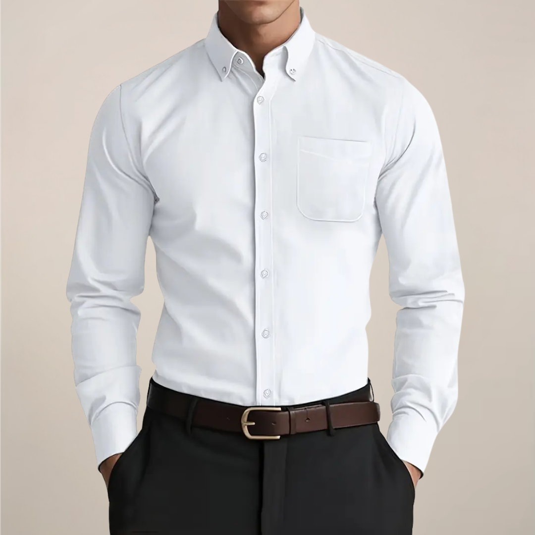 Damon | Men's Button-Up Shirt with Long Sleeves