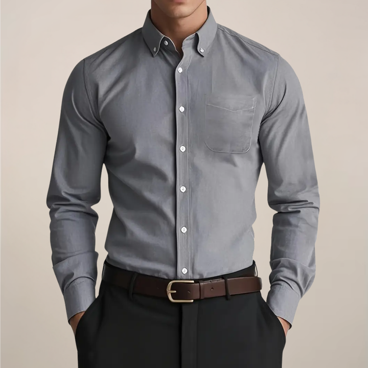 Damon | Men's Button-Up Shirt with Long Sleeves
