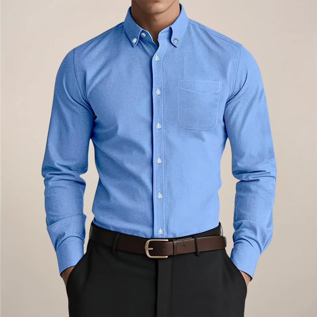 Damon | Men's Button-Up Shirt with Long Sleeves