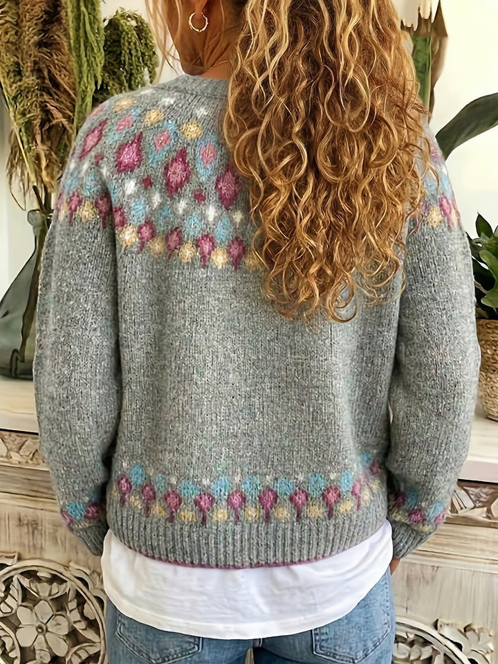 Esme | Nordic Printed Cardigan
