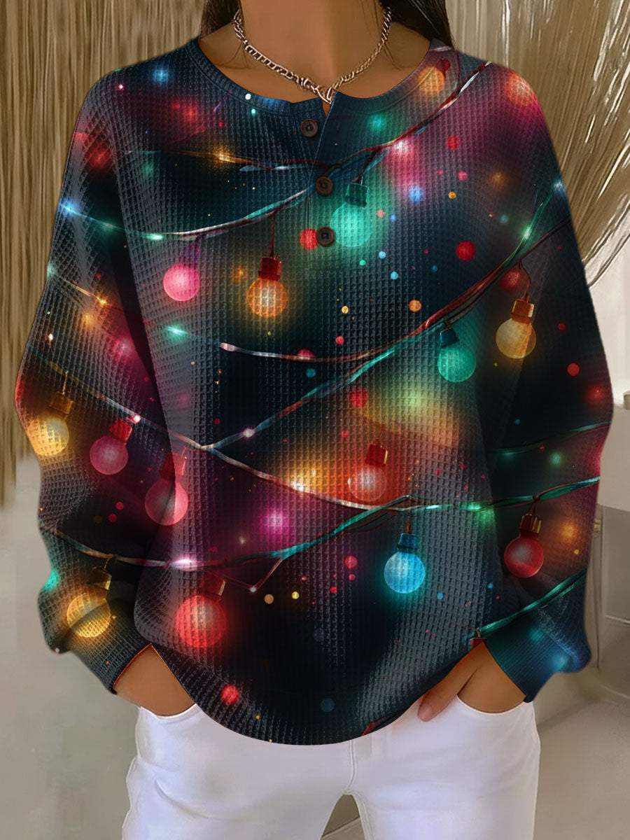 Sanna | Christmas Sweater with Lanterns and a Cozy Flair