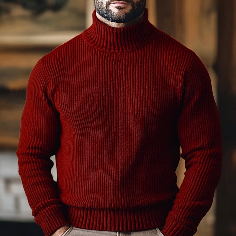Jonathan | Ribbed Turtleneck