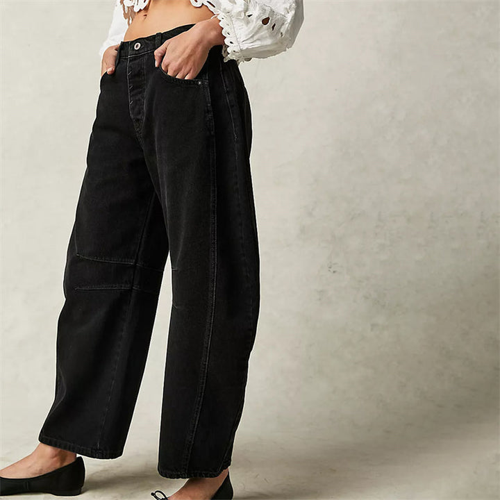 Tatum | Barrel Leg Jeans with High Waist and Relaxed Fit