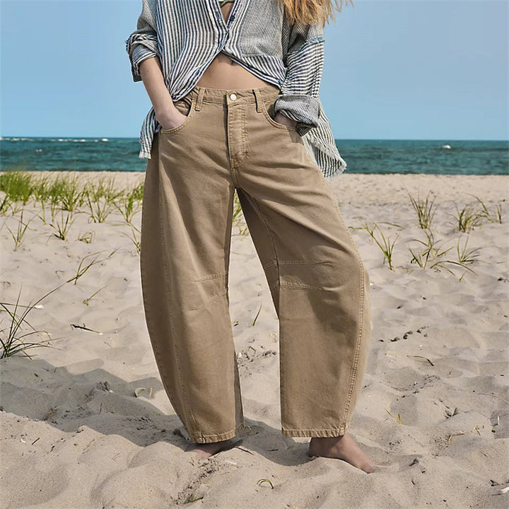 Tatum | Barrel Leg Jeans with High Waist and Relaxed Fit