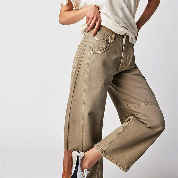 Tatum | Barrel Leg Jeans with High Waist and Relaxed Fit