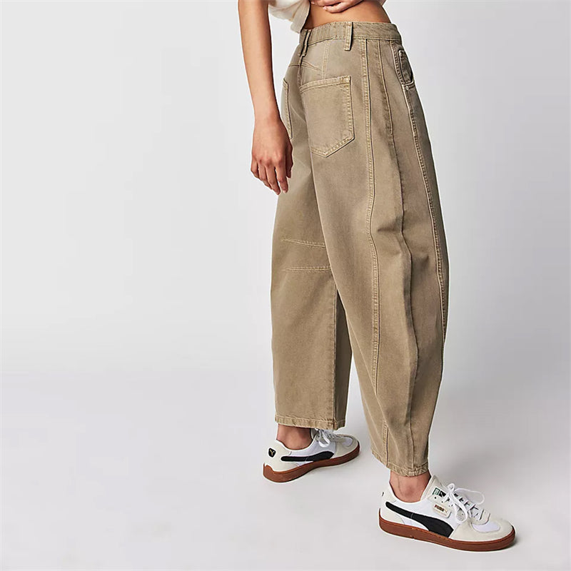 Tatum | Barrel Leg Jeans with High Waist and Relaxed Fit