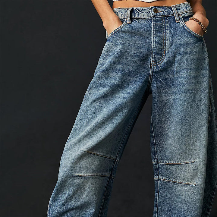 Tatum | Barrel Leg Jeans with High Waist and Relaxed Fit