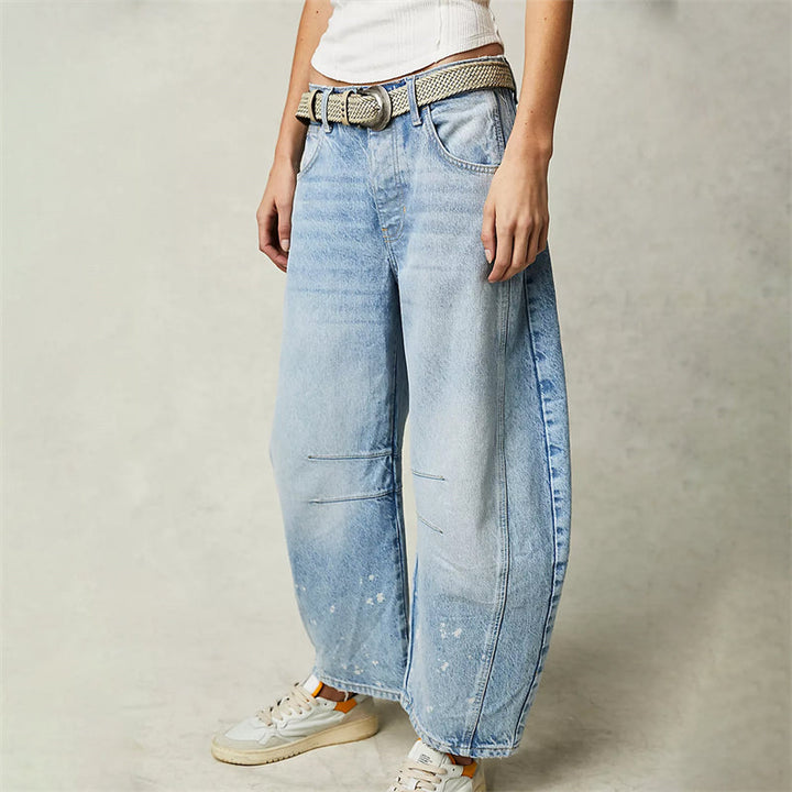 Tatum | Barrel Leg Jeans with High Waist and Relaxed Fit