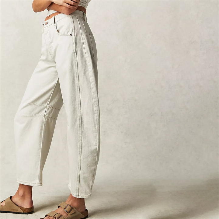 Tatum | Barrel Leg Jeans with High Waist and Relaxed Fit