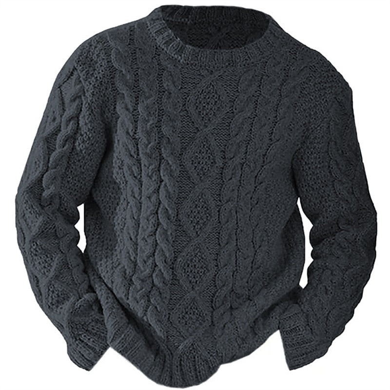 Ellis | Cable Knit Sweater with Round Neck