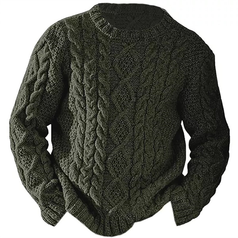 Ellis | Cable Knit Sweater with Round Neck