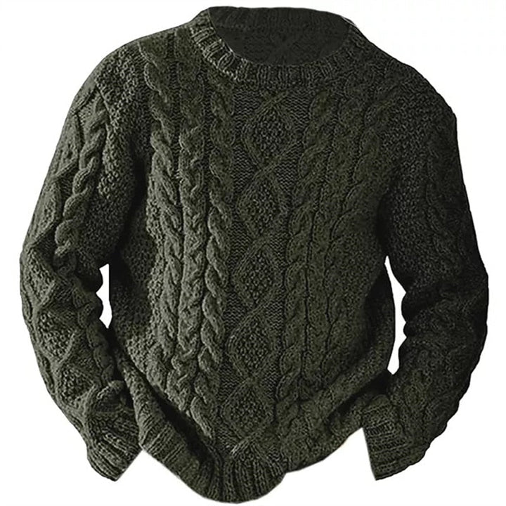 Ellis | Cable Knit Sweater with Round Neck