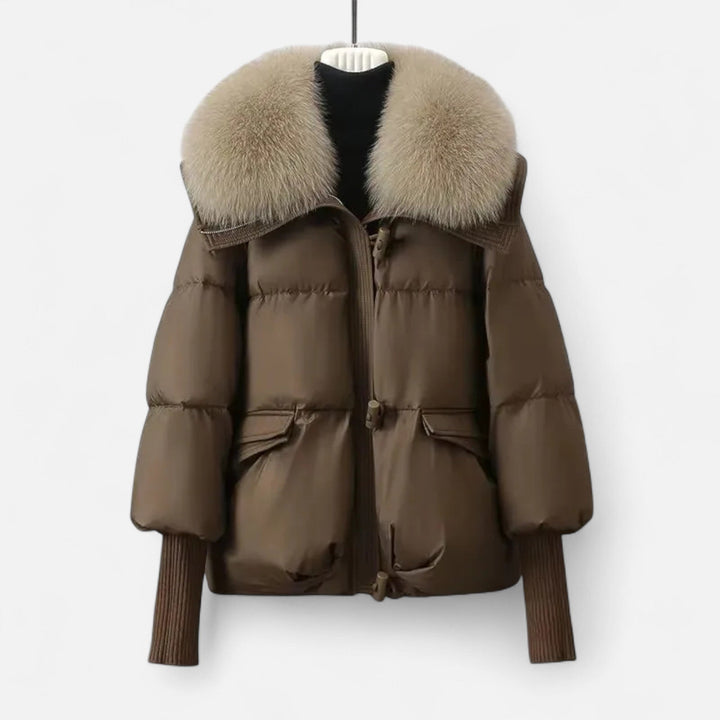 Dragica | Relaxed Wrap Composed Puffer Jacket