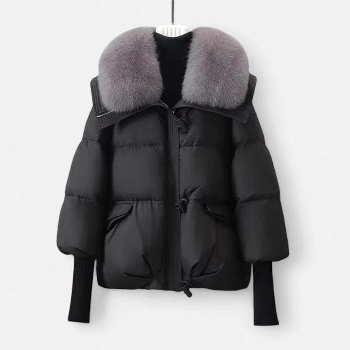 Dragica | Relaxed Wrap Composed Puffer Jacket